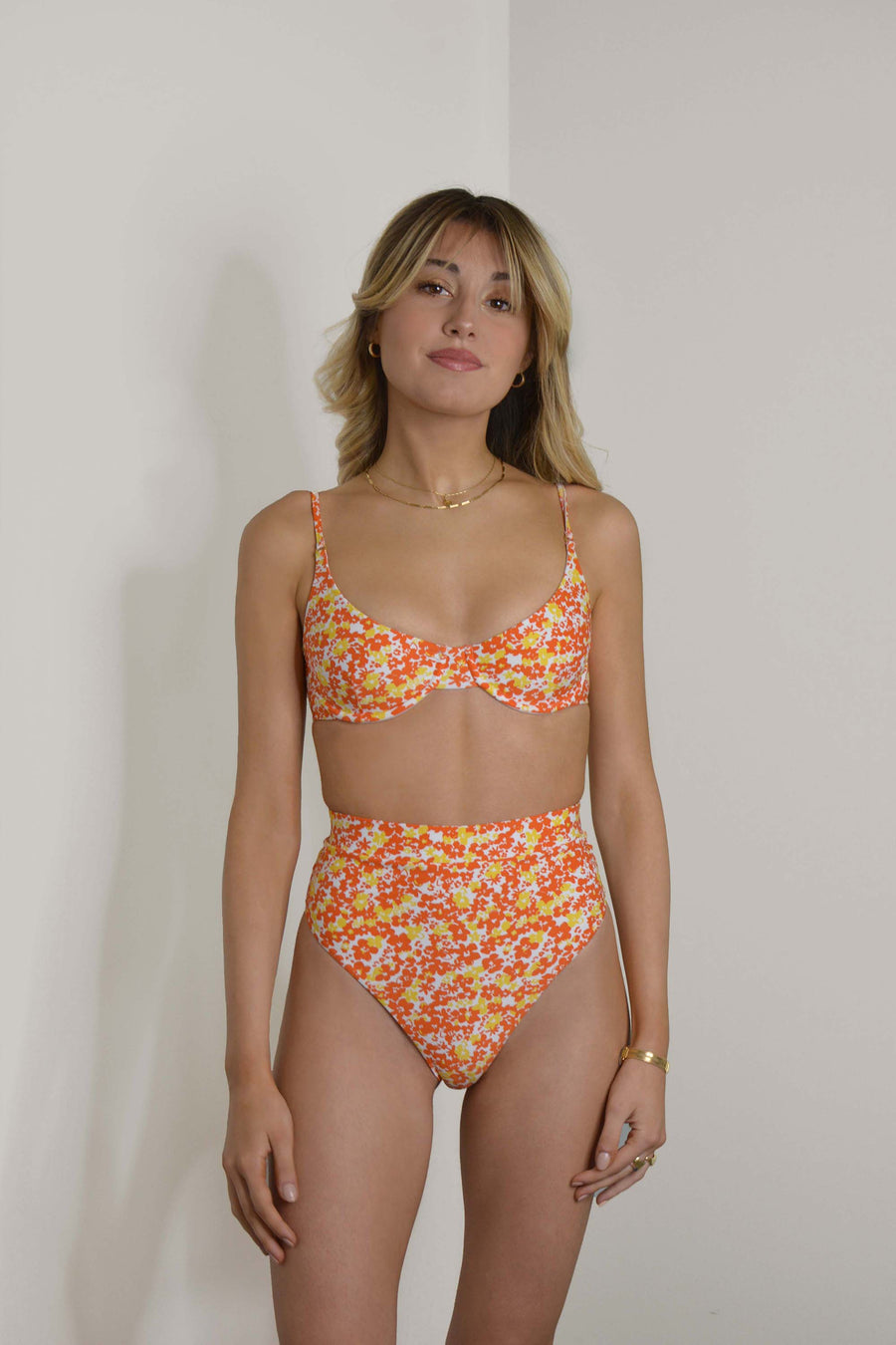 Bügel Bikini - Floreale Arancione